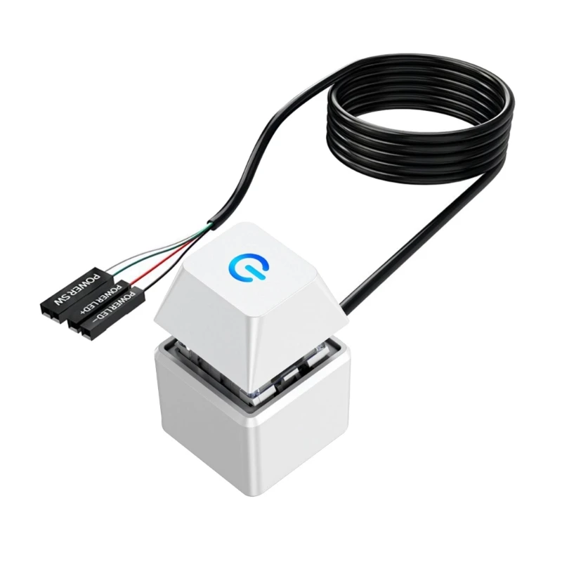 DN59 Desktop Computer Power Switching Button External Remote Start Computer Motherboards Power Button Extension Cable