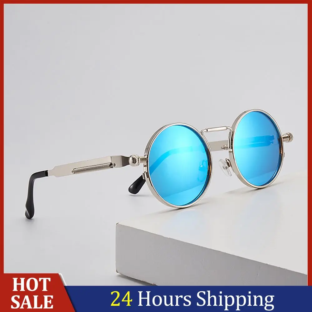 

Eyewear Vintage Sunglasses Punk Sun Glasses Personality Eyeglass Round Frame Gafas Sol Mujer Shades Retro Sunscreen Goggles