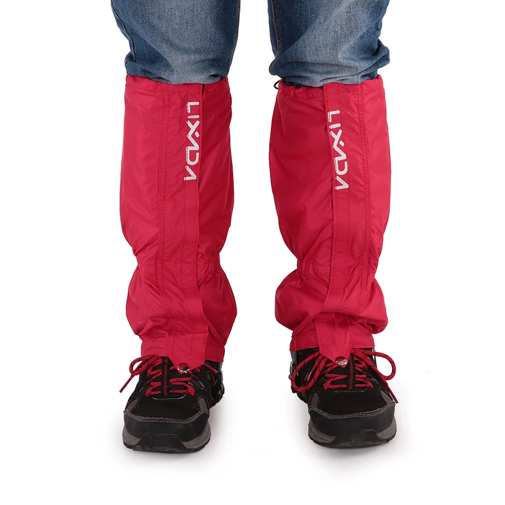 Lixada 1 Paar Gamaschen Outdoor Unisex Reiß verschluss Verschleiß und wasserdichte Stoff Gamaschen Leggings Abdeckung für Radfahren Snowboarden – Detail 27