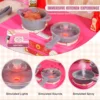 VEVOR Kitchen Cooking Toys for Kids 74 PCS  Chef Playset with Sounds & Lights Ages 3+ Children's Play House Toddlers Kitchenware 5