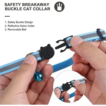 Cat Positioning Collar Protective Case Reflective Bell Anti Loss Cat Collar Protective Case Suitable For Apple Airtag 5