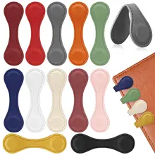 5pcs 마그네틱 클립 슬리브 마그네틱 버클 단축 유물 가죽 북마크 책 애호가를위한 안티 스위핑 마그네틱 버클