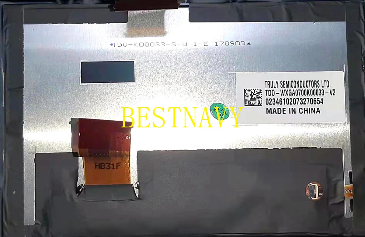 오리지널 디스플레이 TRULY Lcd 스크린 TDO-WXGA0700K00057-V1 TDO-WXGA0700K00033-V2 ACT3S5370FPC-A1-E 지프 컴패스용 7인치 40핀