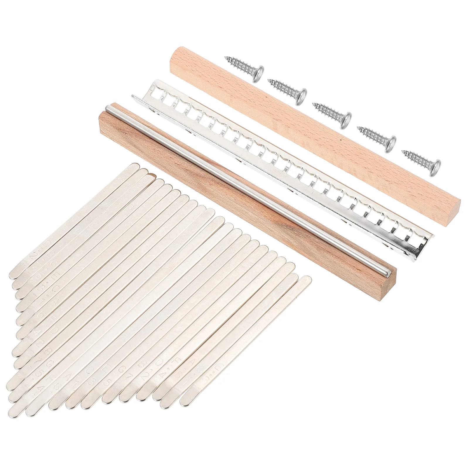 Thumb Piano Accessories DIY Kalimba Kit Supplies Assembly Musical Instrument 17 Tones Parts