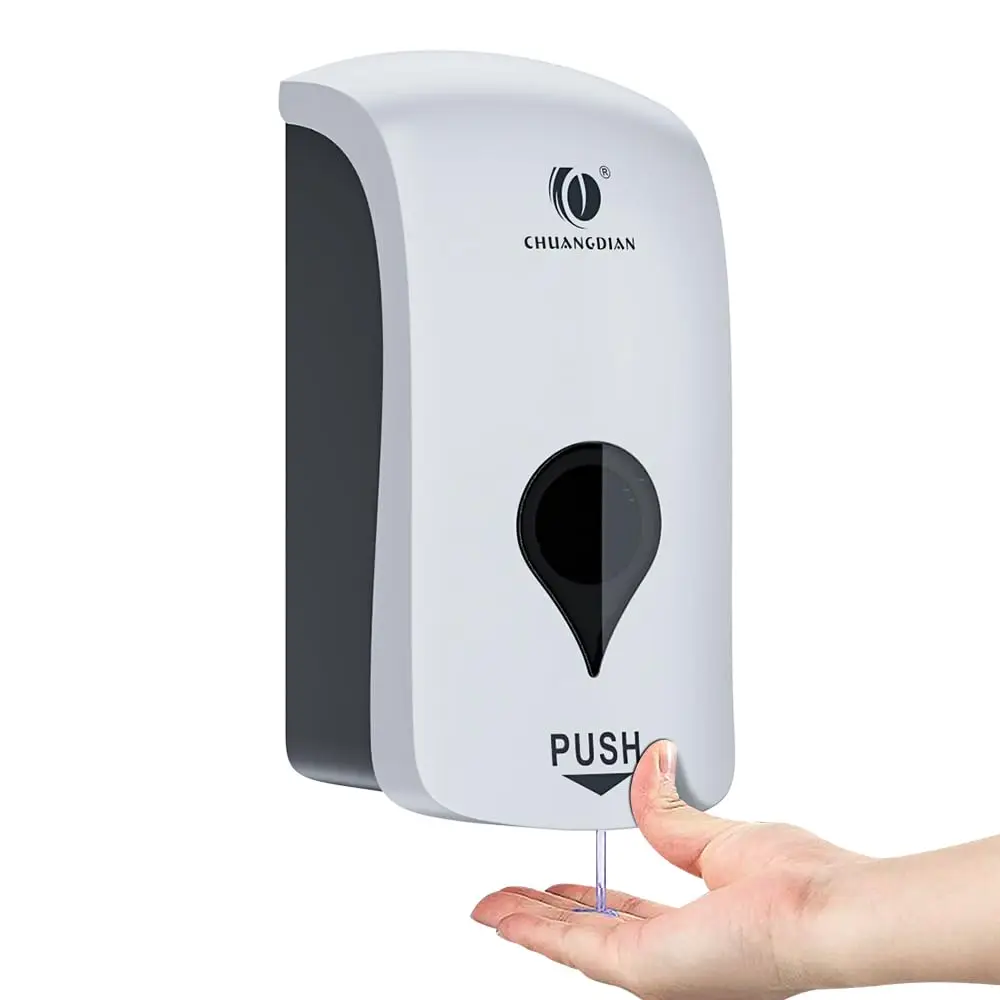 Dispenser Di Sapone Liquido Da 1000Ml Per Bagno, Cucina, Montaggio A Parete, Senza Trapano, Sapone Per Le Mani, Doccia, Sapone, Shampoo, Dispenser Con