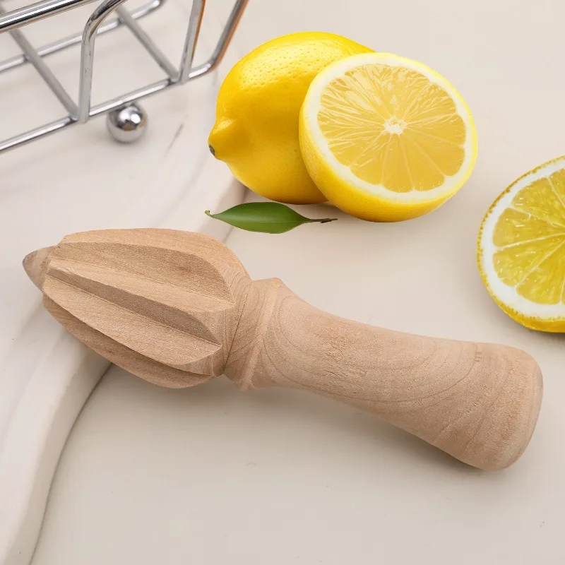 Presse-agrumes en bois de hêtre pour citronniers et oranges, outils pour fruits et légumes, accessoires de bar et de cuisine_voghion.com