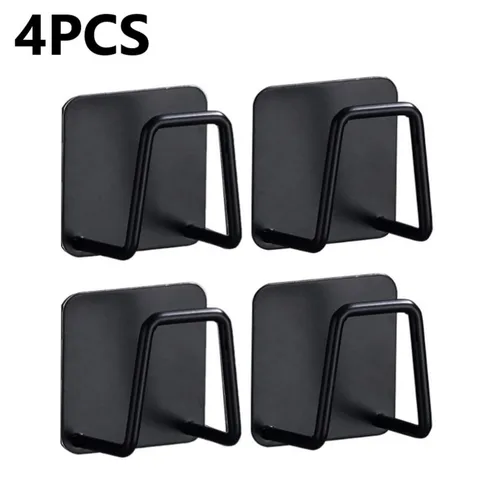 Stainless Steel Sponges Racks Self Adhesive Sink Sponges Drain Drying Rack Kitchen Sink Accessories Storage Holders 5PCS