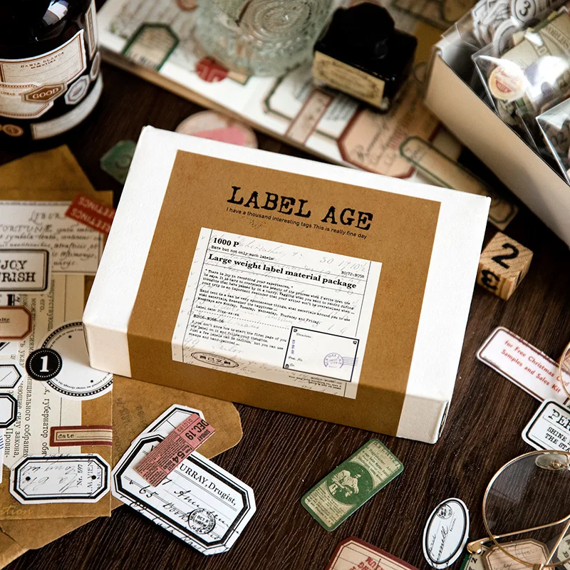 36 Etiquetas Adhesivas Trodat Vintage Para Tarjetas De Felicitación, álbumes De Recortes, Creaciones Y Ocasiones Especiales