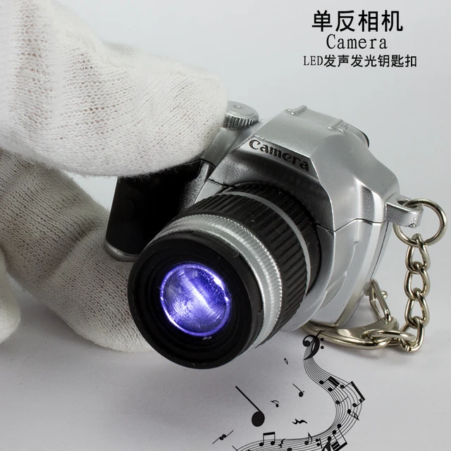 New Children Toys Camera with Keychain Mini Simulation Led Light Flashing Camera for Doll Kids Birthday Gift Action Toy Figures 3