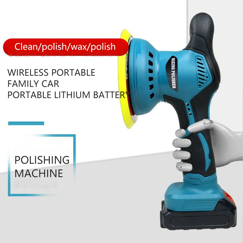 Electric Car Polisher 5500RPM 6 Gears Cordless Auto Polishing Wax Machine Car Repair Tools Set For Makita 21V Battery
