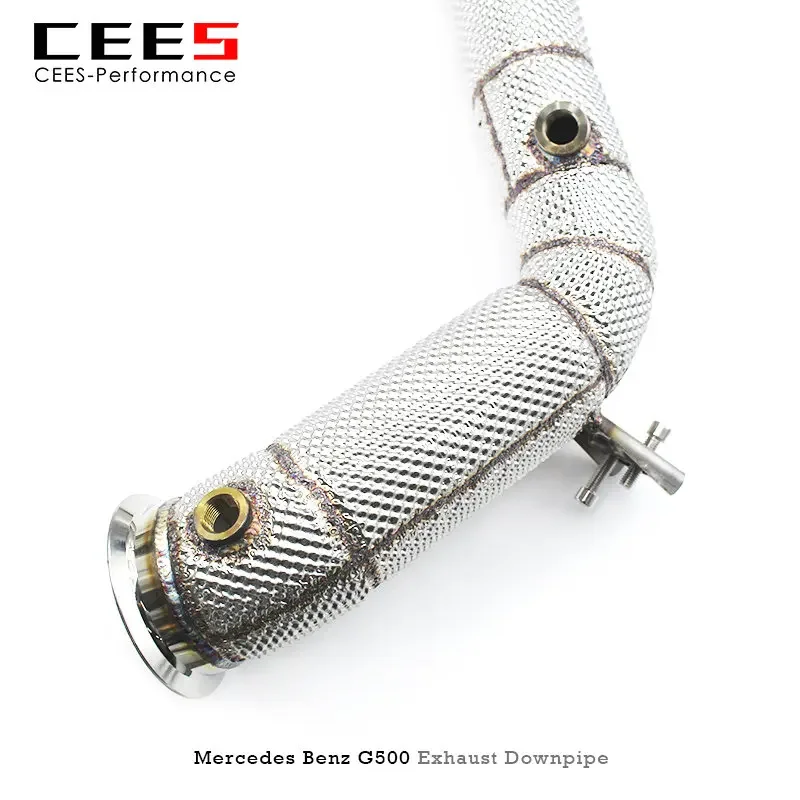 CEES Exhaust Downpipe For Benz G500 G550 G63 W464 4.0T-Stainless Steel Downpipe without catalyst Exhaust Pipe