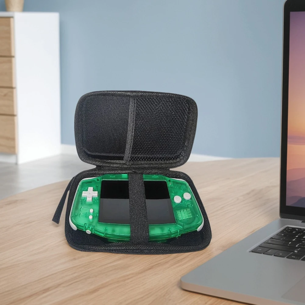 Carrying Case Anti-scratch Handheld Game Console Case Bag with Mesh Pocket Travel Storage Bag for Anbernic RG34XX/K36/R36S/R35S