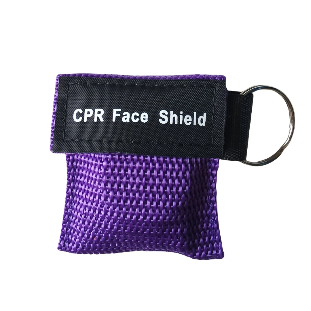 First Aid Mask Keychain First Aid Emergency Face Shield CPR Mask Jetting Resuscitator Mask