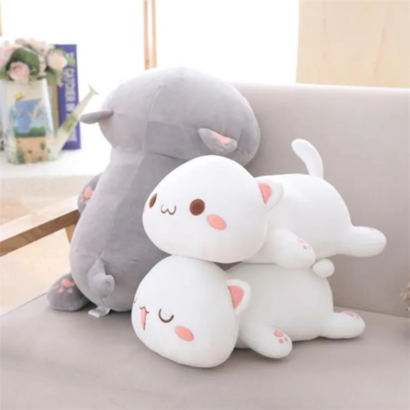 

Kawaii Mitao, плюшевые игрушки, милая подставка, пара персиков, кошка, плюшевая кукла, мультяшный декор, детские подарки на день рождения