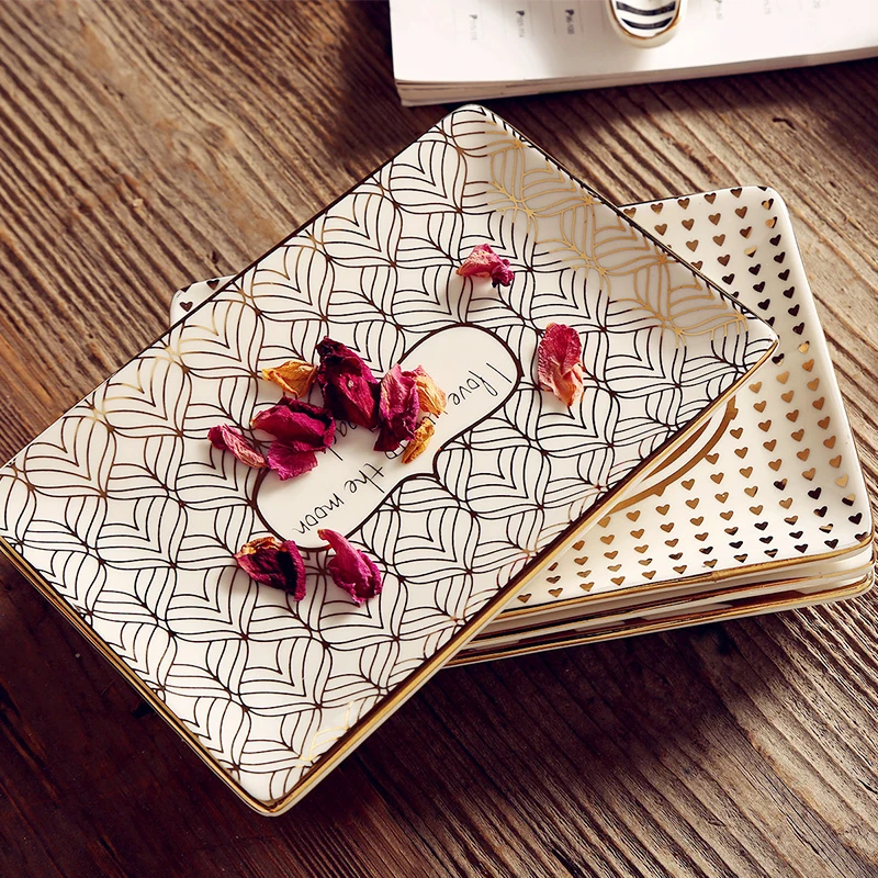 Ceramic Dessert Plates Small Ceramic Dish Plate Decorative Tray Bathtub Tray Snack Saucer Jewelry Dish Earrings Trays Holder