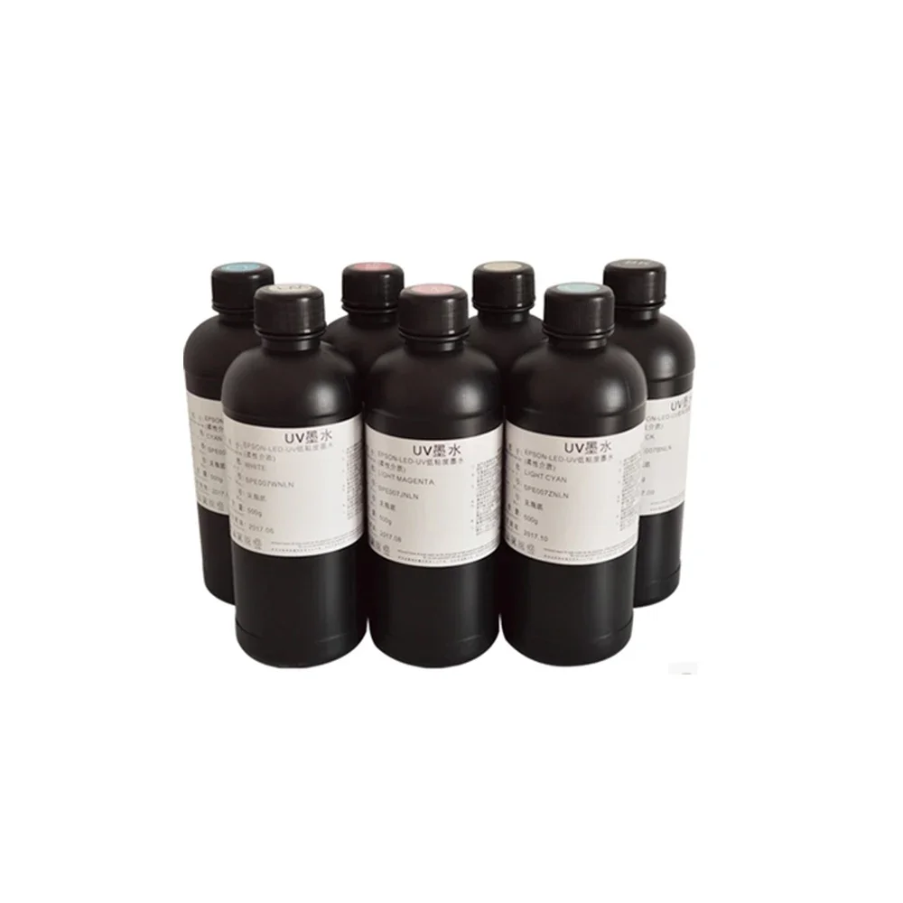 

7x1000ml/bottle LED UV Ink For Epson 1390 1400 4800 4880 DX7 DX9 DX10 TX800 XP600 XP300 L800 L805 L1800 R290 R330 UV Printer