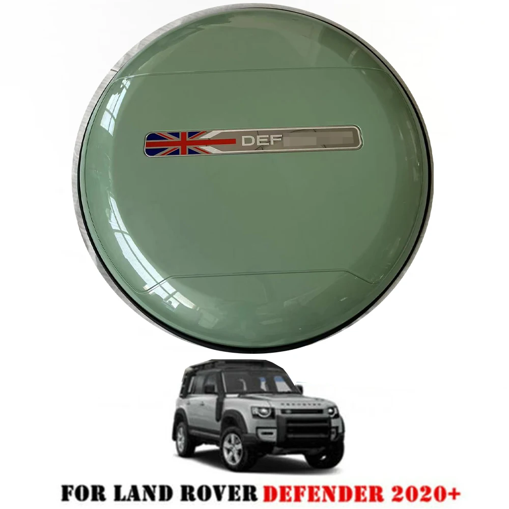 

75th Grasmere Green Spare Tyre Tire Wheel Cover Fits for Land Rover Defender 90 110 130 2020 2021 2022 2023