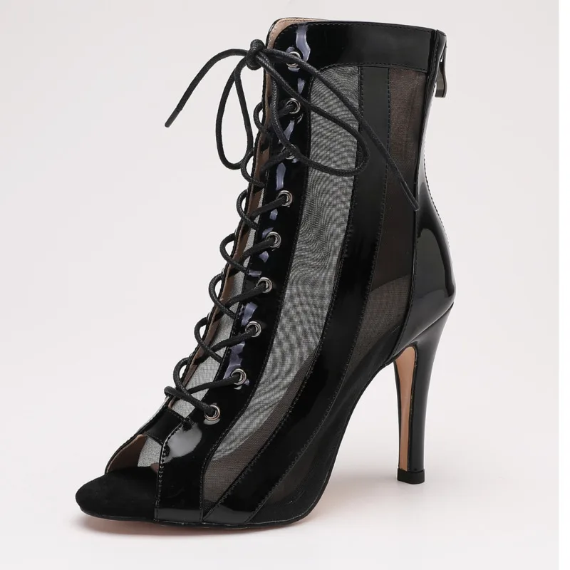 2023 New Sexy Women Heels Comfort   Peep Toe Boot Stilettos Jazz Dance Ballroom Suede Sole Customizable Sexy Stilettos Big Size 3