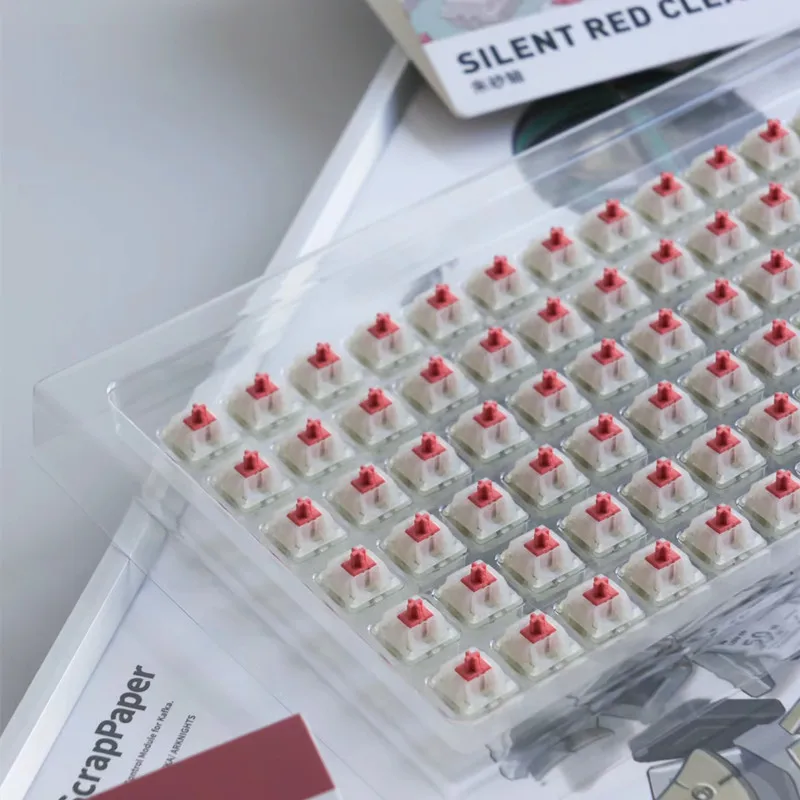 NuPhy Cherry Silent Red Clear-Top Switches (90PCS) - AliExpress
