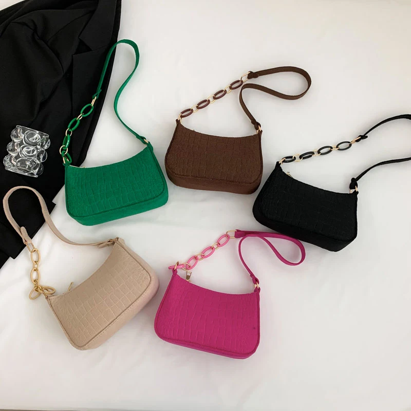 Popular Retro Gentle Temperament Small Square Bag 2023 Fall Shoulder Handheld Fashion Casual Yankee Underarm Small Square Bag