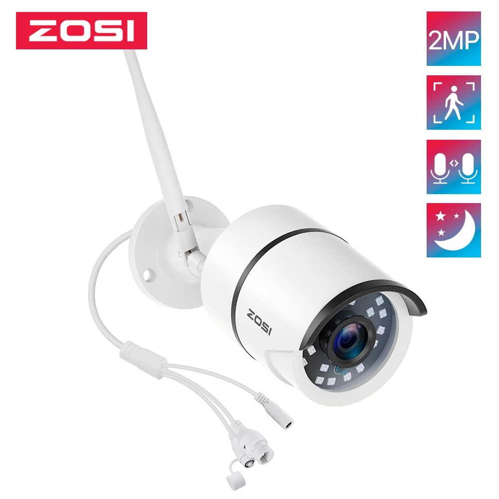 ZOSI 1080P Wifi IP Camera Onvif 2.0MP HD Outdoor Weatherproof Infrared Night Vision Security Video Surveillance Camera|Surveillance Cameras| - AliExpress