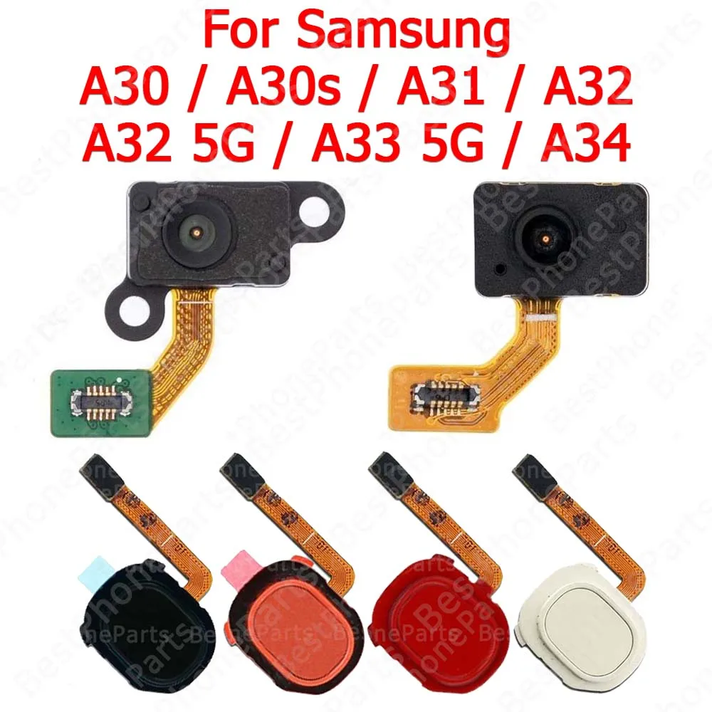 

For Samsung Galaxy A30 A30s A31 A32 A33 5G A34 Fingerprint Sensor Flex Cable Return Key Finger Print Scanner Spare Parts