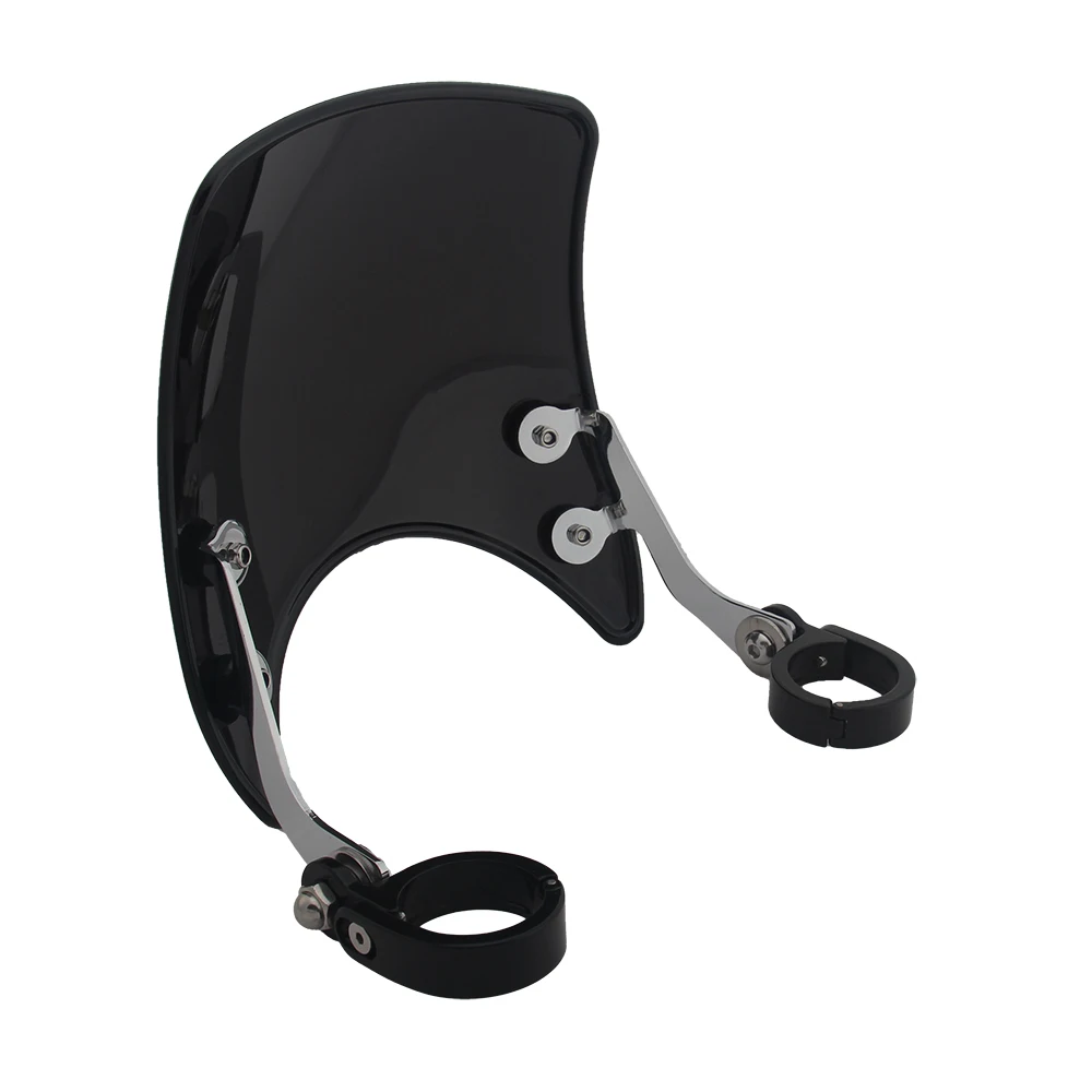 Motorrad Windschutzscheiben Fit 39mm-41mm Gabeln Für Harley 883 XL883 XL1200 2004-2019 Windabweiser Parabrisas ersetzen Windschutzscheibe – Detail 20