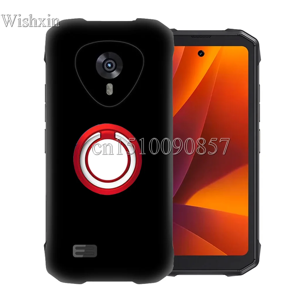 Rugged Shockproof Soft TPU Kickstand Case with Ring Holder