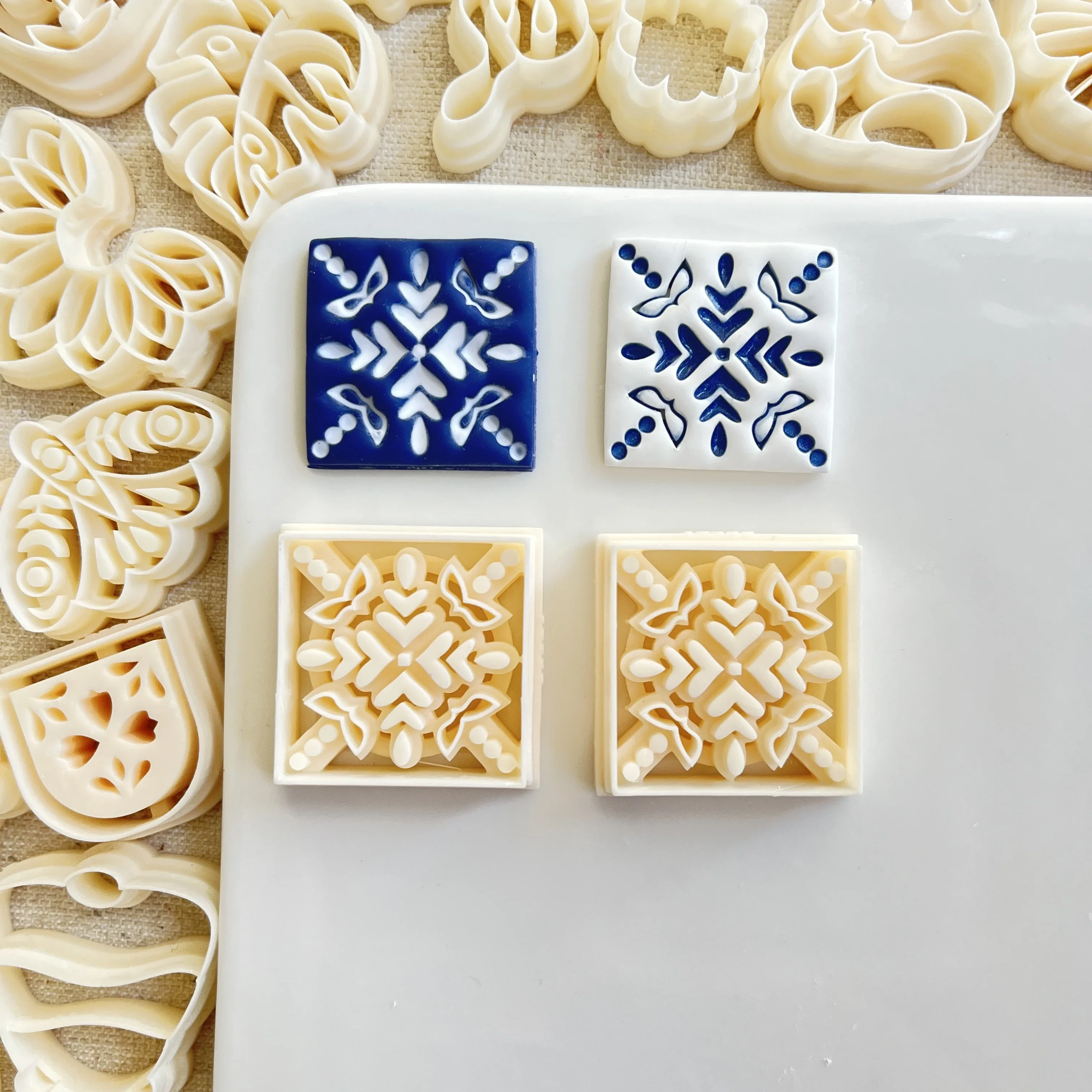 Floral Clay Stamp Cutter Mold 3