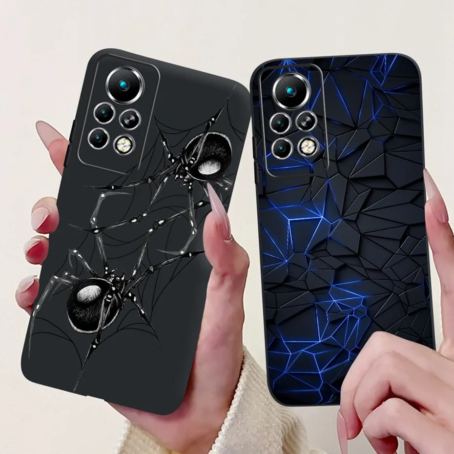 Sleek Black Silicone Soft Back Phone Case - New Design