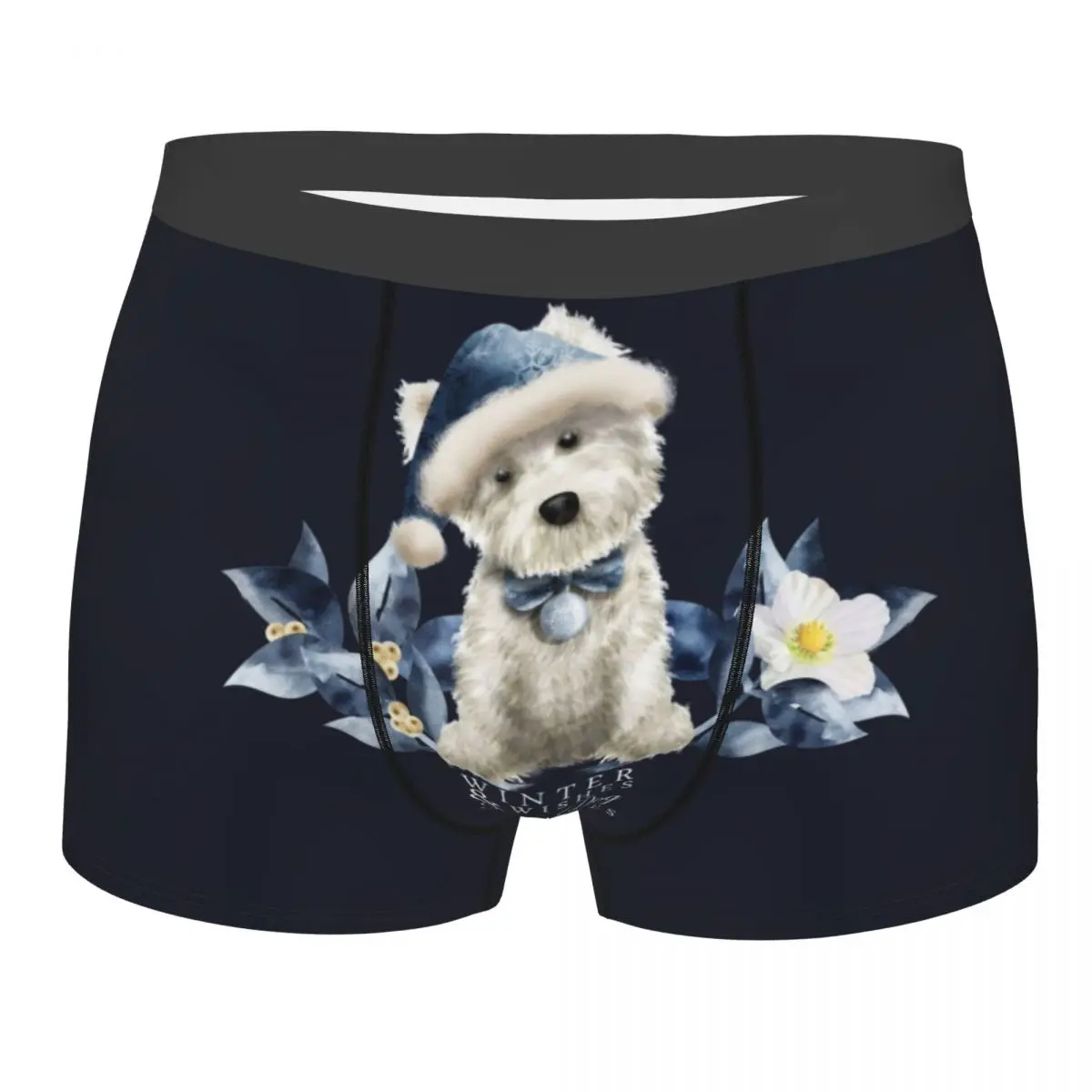 

Custom Cute West Highland White Terrier Dog Boxers Shorts Mens Westie Puppy Briefs Underwear Funny Underpants