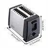 2 Slice Toaster Wide Slot Toaster with 6 Shade Settings and Double Side Baking 6