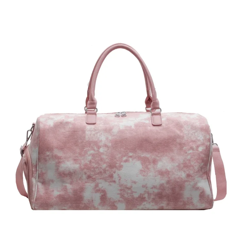 thumbnail image 1 of Bolsos de viaje de lona con cremallera para mujer, informales, de gran capacidad, con hilo de coser sólido, a la moda, 2024, de alta calidad, de colores sólidos, 1 of 5