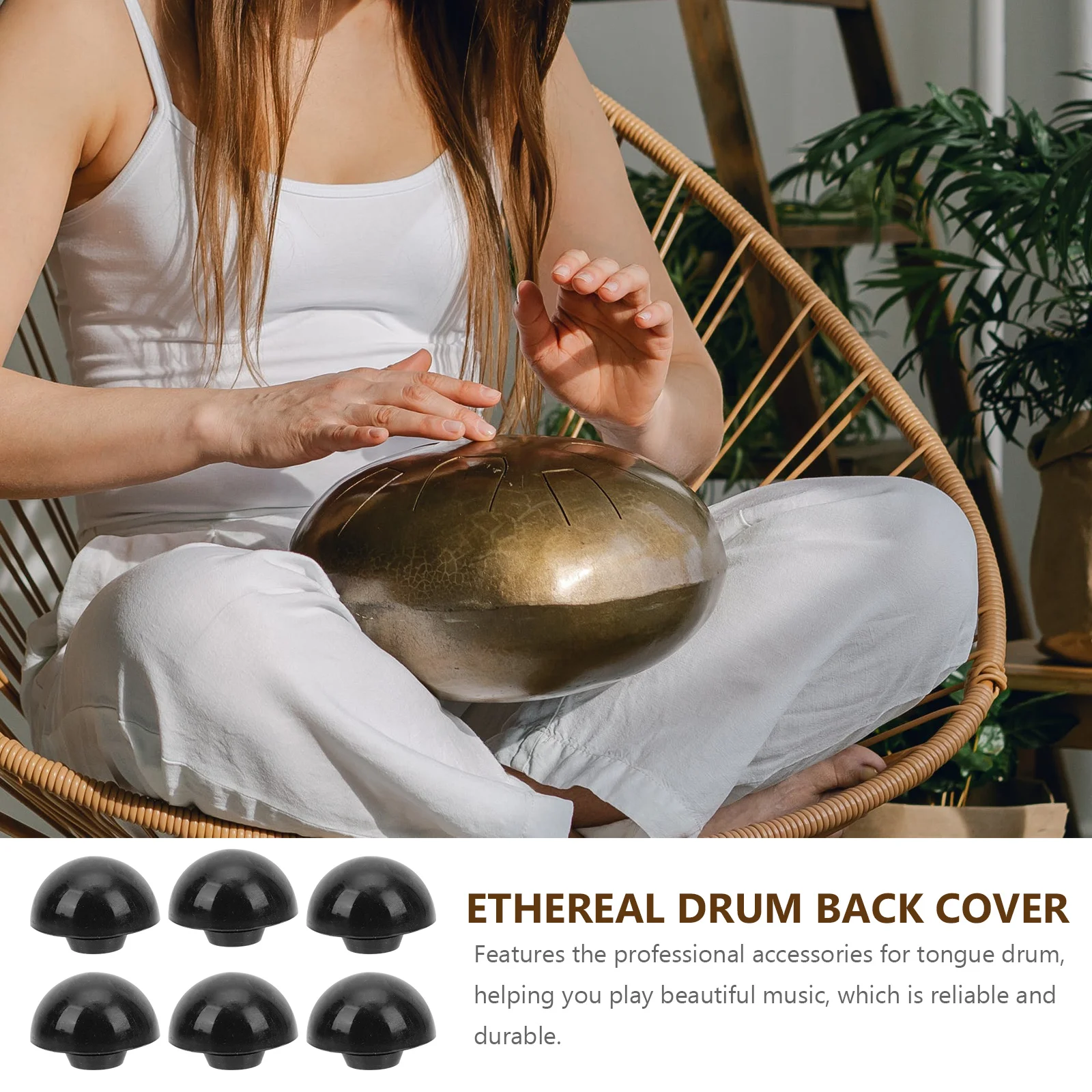 6 Pcs Hollowing Drum Foot Pad Ethereal Drum Support Stable Silicone Feet Accessories Musical Instruments Percussion Sound