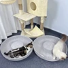 Donut Pet Cat Tunnel Interactive Bed Toy House Cat Bed Dual-use Felt Indoor Cat House Kitten Sports Equipment Cat Supplies 5