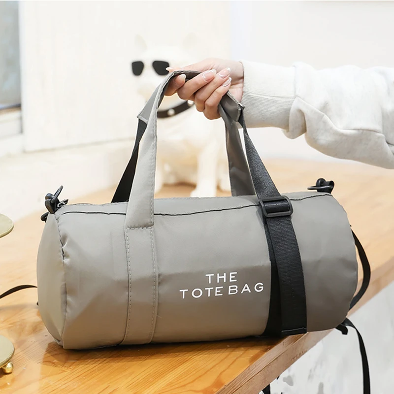 Women'S Tote Gym Fitness Bag Yoga Sports Travel Luggage Weekender Fashion Handbag Female Shoulder Cross Duffle Outdoor Small Bag