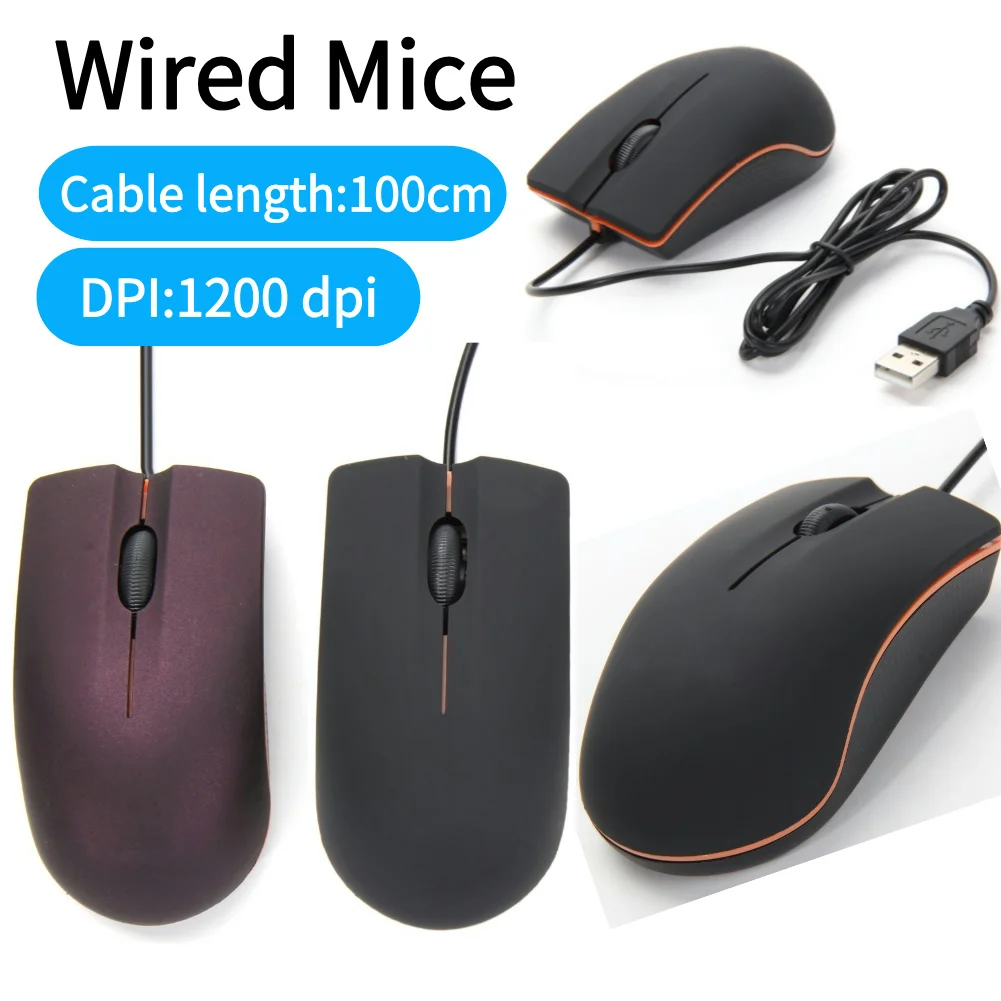 USB 3D 유선 광학 미니 마우스, PC 노트북 컴퓨터용 마우스, 노트북 액세..