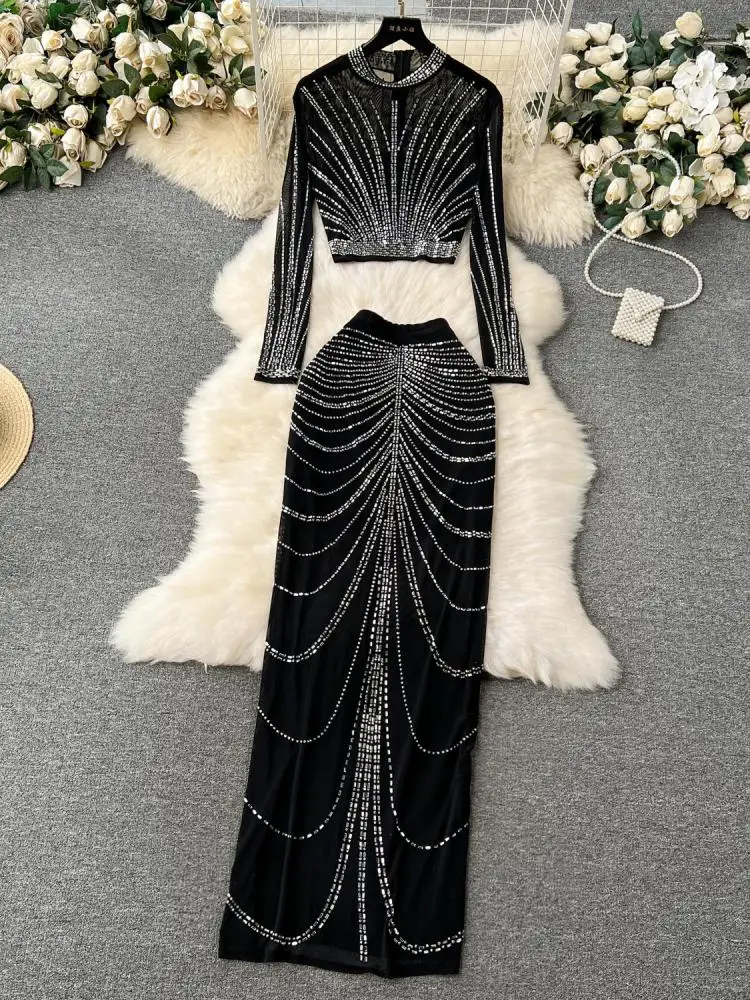 royal blue prom dress sparkly Sheath Sequins Long with Slit Size:L (12-14) Dnd Movie Characters Costumes LIVE 02/26/2026 LW