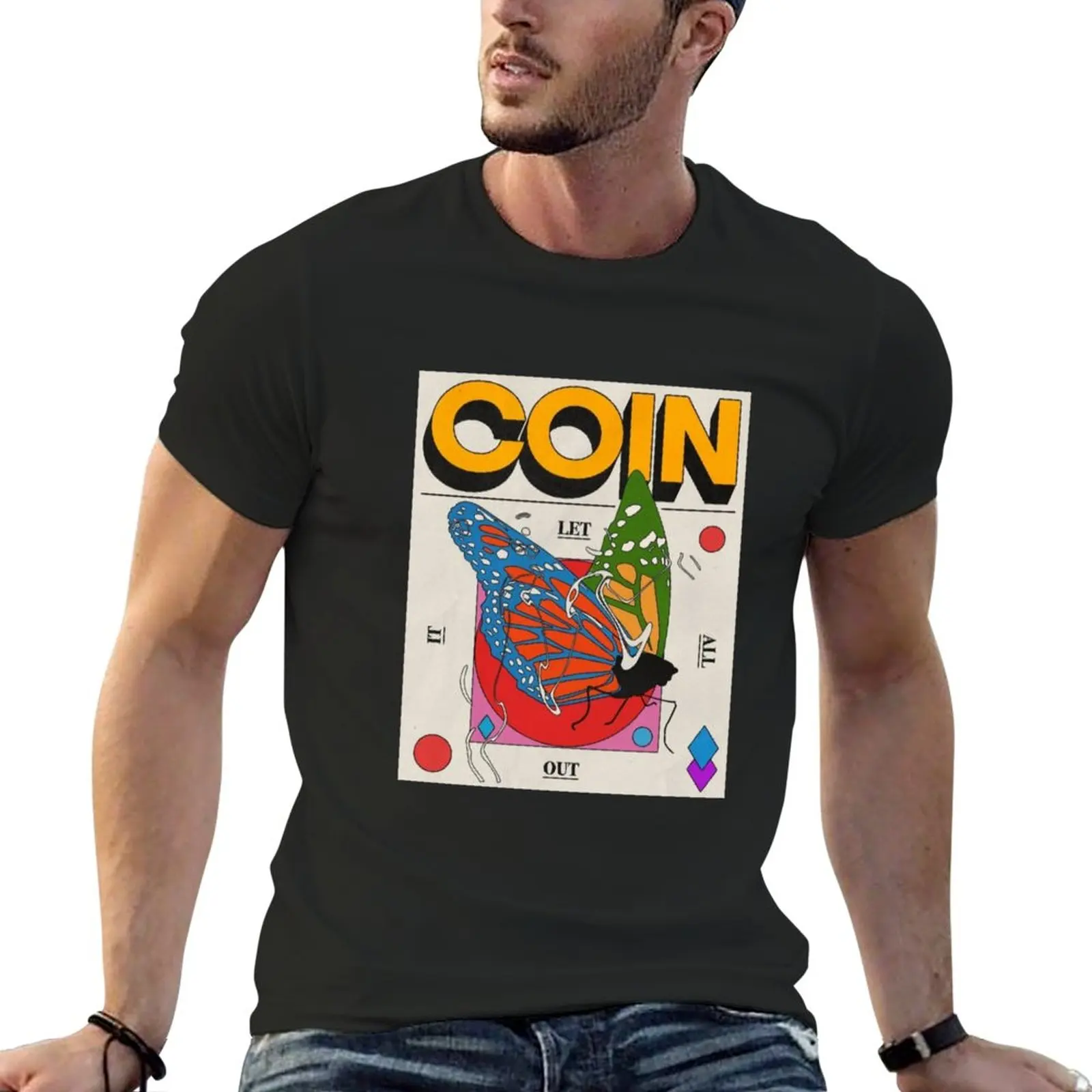 

New Coin Band T-Shirt black t shirts heavyweight t shirts black t shirt quick drying t-shirt black t-shirts for men