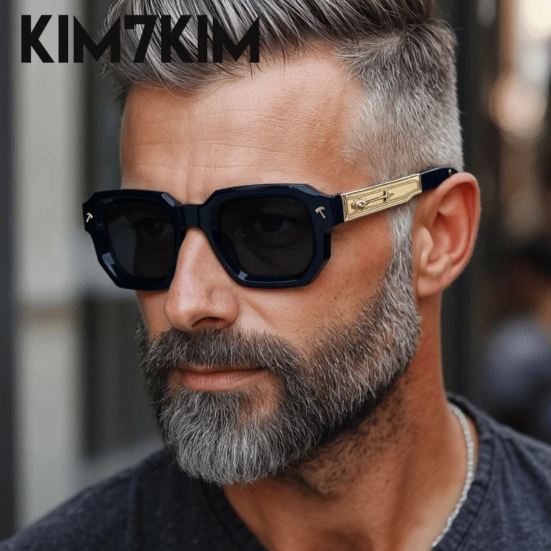 Polarized Square Punk Sunglasses Men 2026 Luxury Brand Classic Rectangle Sunglass UV400 Driving Eyewear Fashion Outdoor Shades