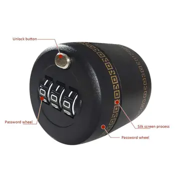 Combination Lock For Wine Liquor Bottle Wine Bottle Top Stopper Bottle Password Code Lock For Bottle Between 26mm To 28mm 4