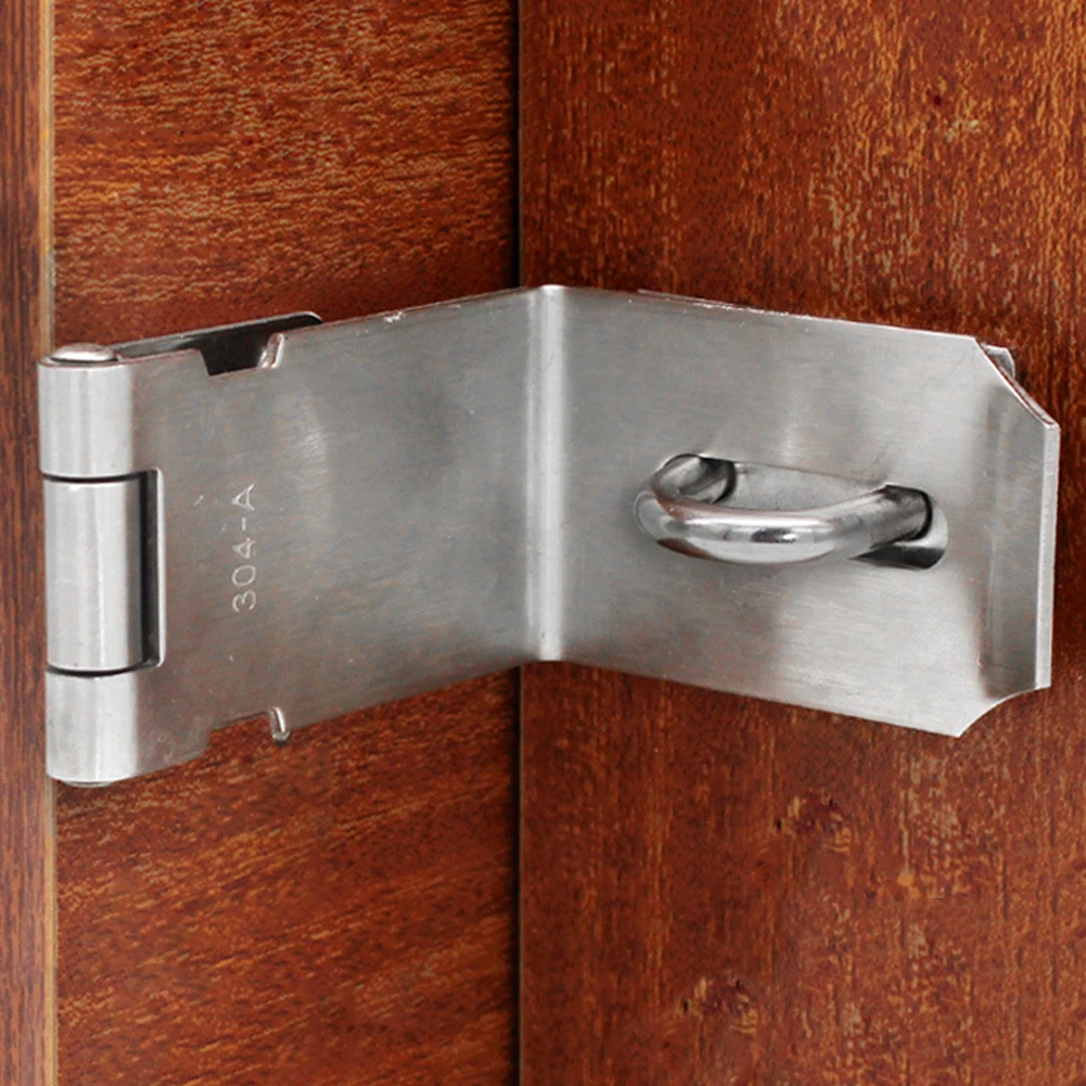 

High Quality Lock Plate With Corner Buckles 3/4 /5 Inches Anti-corrosion Left And Right Open Silver Stainless Steel