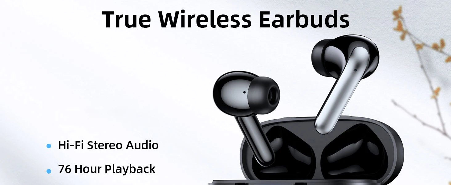 Description Picture 2 of itemWireless Earbuds 76Hrs Playtime Ear Buds Bluetooth Headphones IPX7 Waterproof Sports Headset with Mic