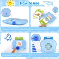 Children's puzzle learning machine flash card insertion machine speaking teaching card reading machine English textbook learning 2