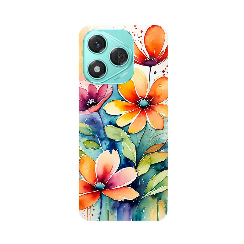 Floral Panda Silicone Soft Cover TPU Protective Case