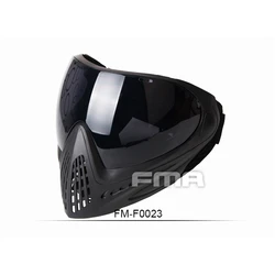 Enhanced Tactical Full Face Airsoft Mask with Safety Goggles - 2025 Edition (Black Lens)
