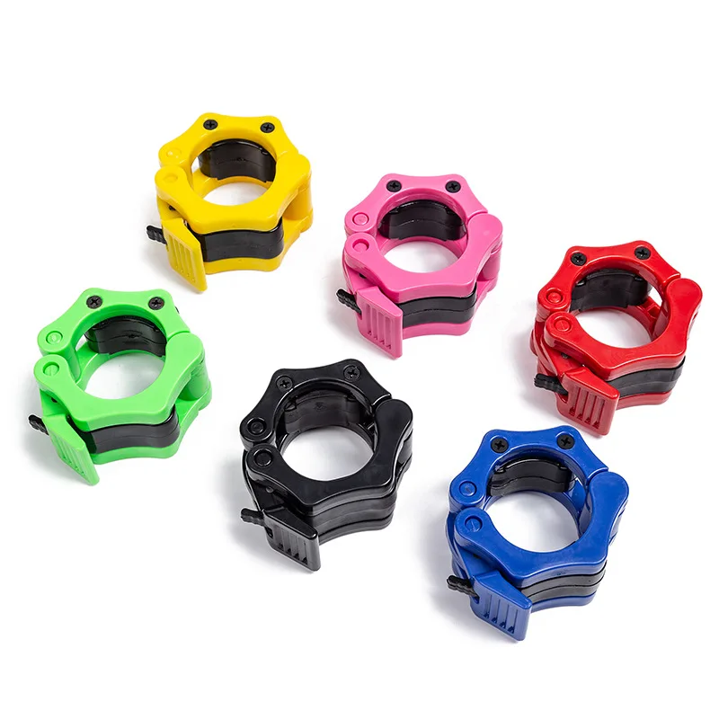 Weightlifting Barbell Safety Buckle Clip Nut Clip Austrian Bar Portable Accessories 50mm A Pair