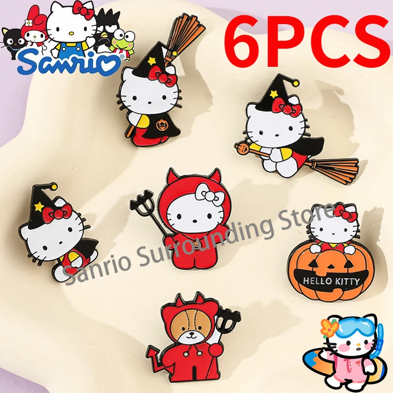 6 Broches Citrouille Halloween – Décorations Automne Festives Pour Vêtements | Accessoire Festif Orange Simulé