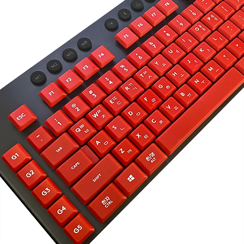 G913 한국어 음성 PBT 소재 G913 G813 G915 G915TKL 기계식 키보드 백라이트 게임 키캡