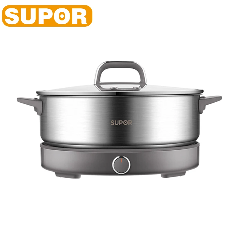 SUPOR 220V 멀티 쿠커 분할 전기 냄비 1-7 명 가정용 스테인레스 스틸 냄비 밥솥 요리 기기 H60YK784
